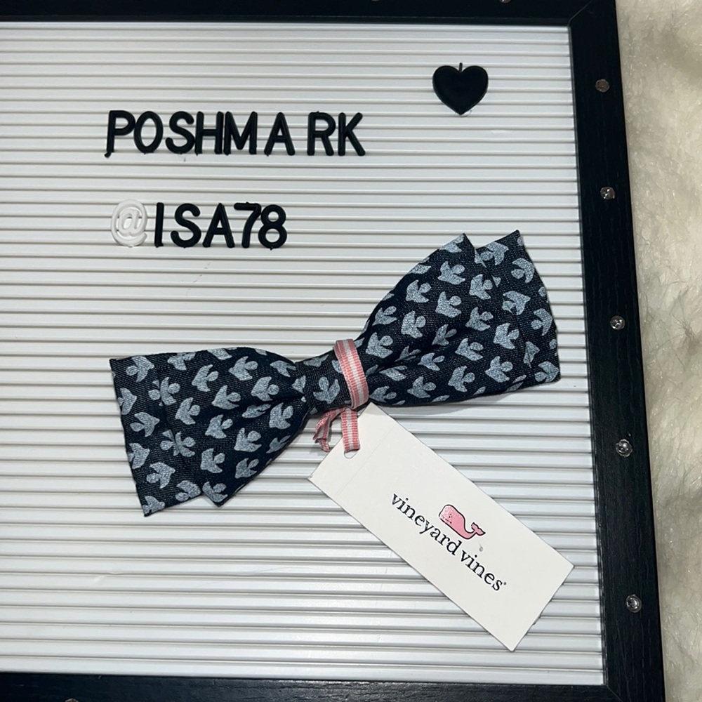 VINEYARD VINES Block Print Bow Barrette